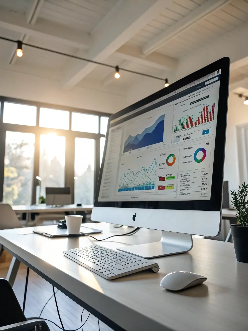 A dashboard displaying key metrics and analytics for a digital marketing campaign, highlighting the data-driven approach of Rapid Solutions Red.