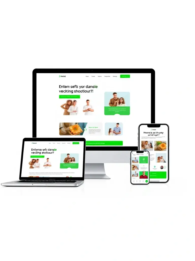 A modern, mobile-friendly website design showcasing a clean layout, intuitive navigation, and responsive elements, reflecting Rapid Solutions Red's expertise in creating effective online presences for service businesses.